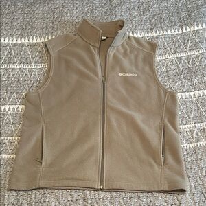 Columbia Khaki Fleece Vest
